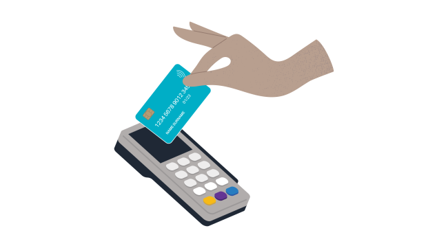 image of credit card machine